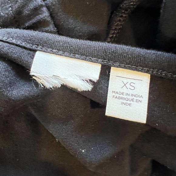 BP Black V Neck Spaghetti Strap Tie Waist‎ Crop Top (XS) - Picture 7 of 8